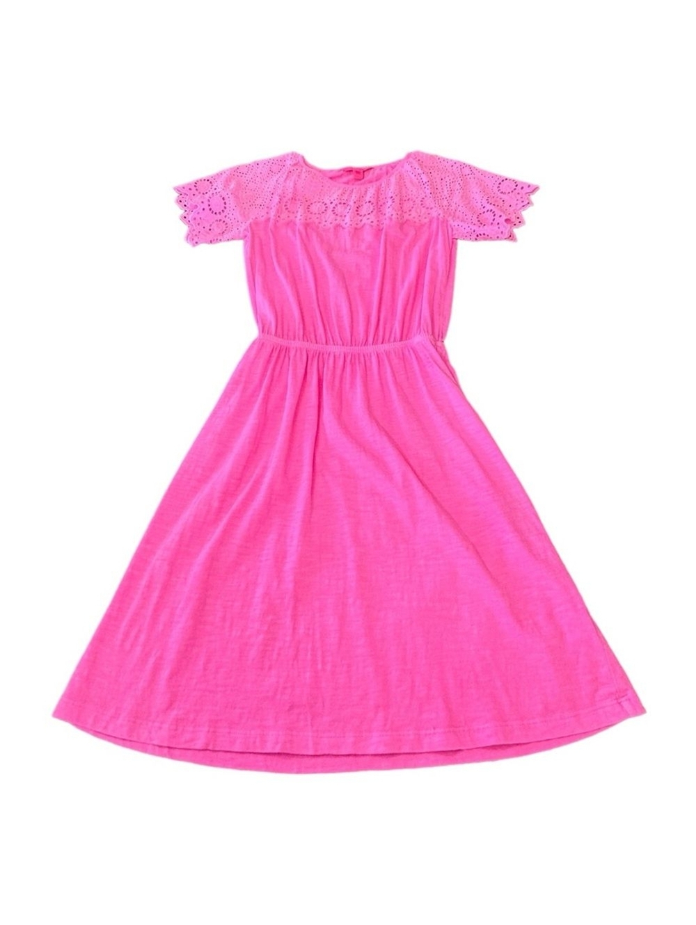 Lilly Pulitzer Taylinn Dress Prosecco Pink Eyelet Sleeves Beach Women’s Size XS